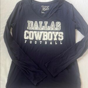 Dallas Cowboys Women's Long Sleeve Tee - Navy